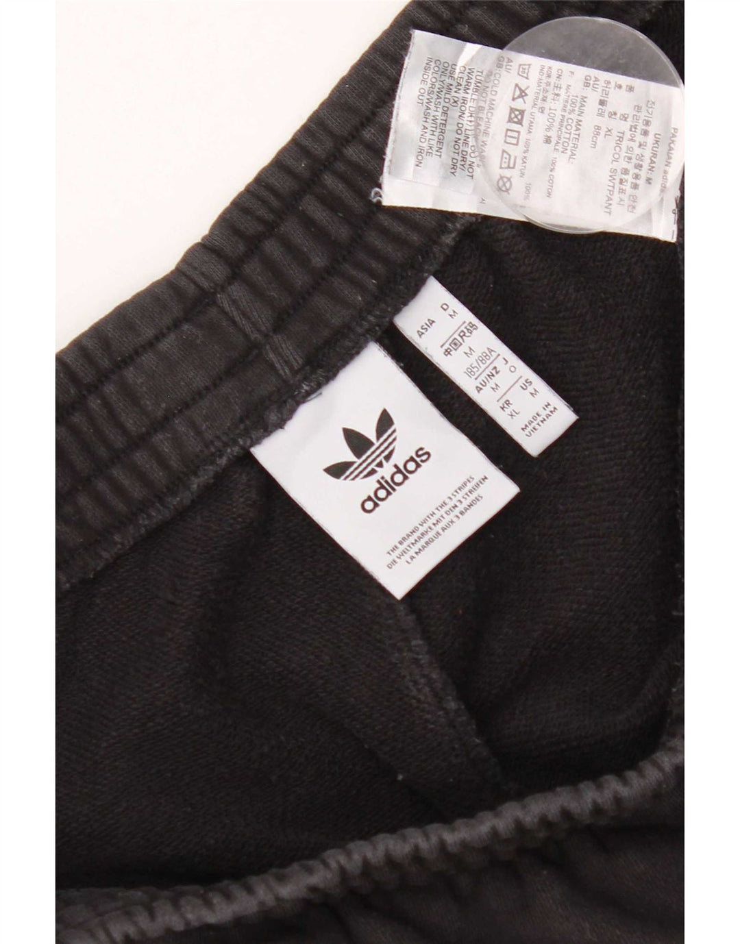 Adidas Herre grafisk træningsdragt Bukser Joggers Medium Sort Bomuld