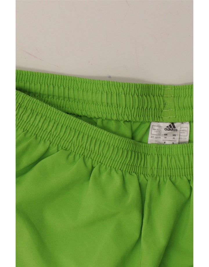 ADIDAS Boys Climalite Sport Shorts 11-12 Years Medium Green Polyester Vintage Adidas and Second-Hand Adidas from Messina Hembry 
