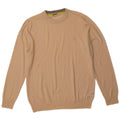 GUESS Herre Crew Neck Jumper Sweater UK 44 2XL Beige Polyamid