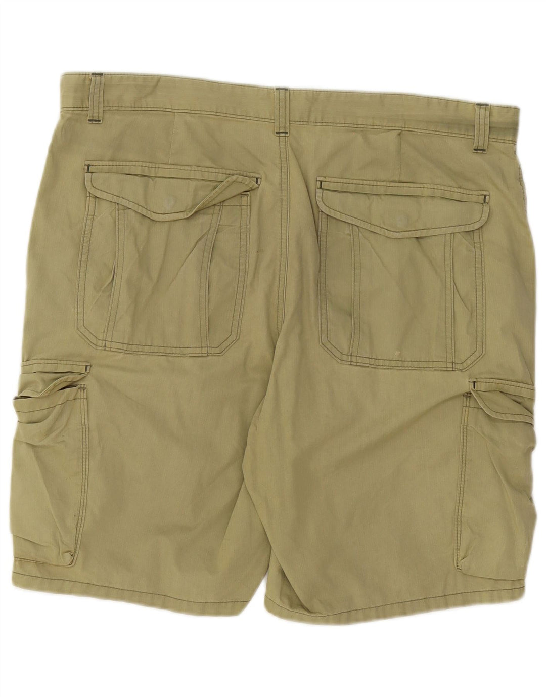 Marks & Spencer Herre Regular Cargo Shorts W38 XL Khaki Cotton