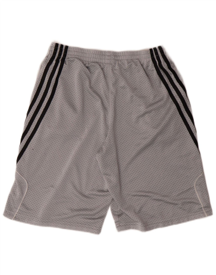 ADIDAS Boys Sport Shorts 13-14 Years  Grey Polyester