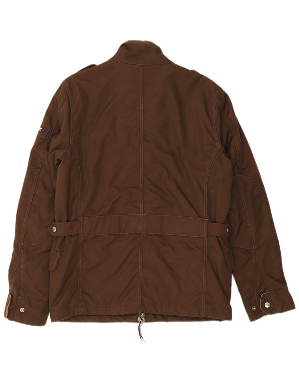 Woolrich Herre Military Windbreaker Jacket UK 36 Small Khaki Nylon