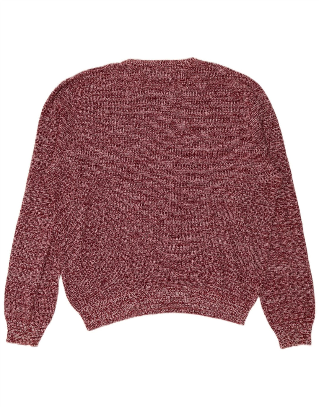 Penguin Herre Crew Neck Jumper Sweater Stor rødbrun Flecked Bomuld