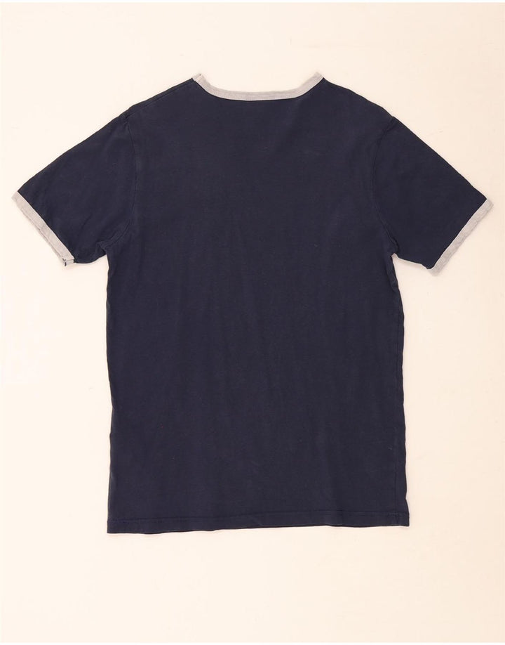 ELLESSE Womens T-Shirt Top Medium Navy Blue Cotton Sports