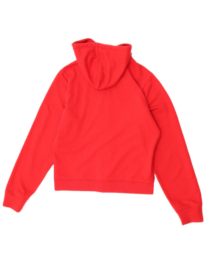 Reebok Dame grafisk hættetrøje Sweater UK 14 Medium Rød Polyester