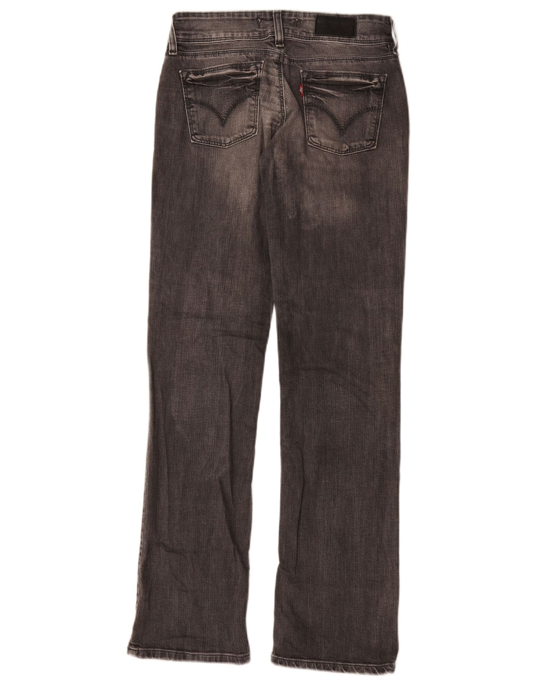 Levi's Dame 570 Straight Jeans W28 L31 Grå Bomuld