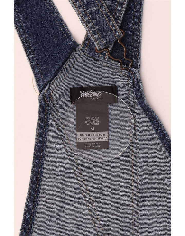 Mossimo Dame Stretch Dungarees Denim Shorts Medium W30 Blå Bomuld