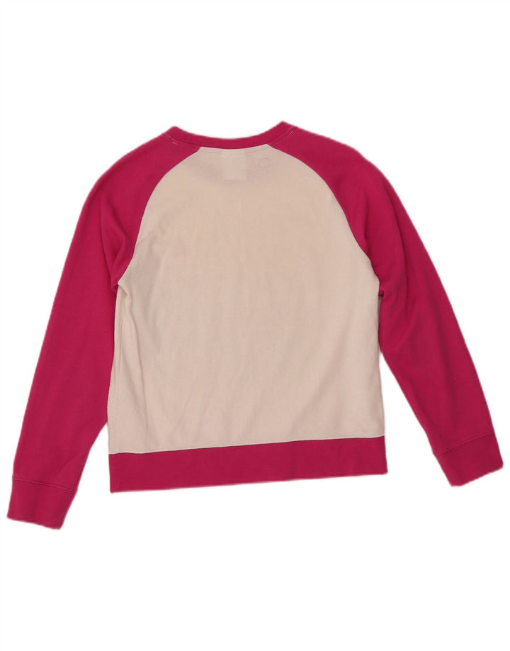 CHAMPION Pige Sweatshirt Jumper 11-12 år Large Pink Colourblock