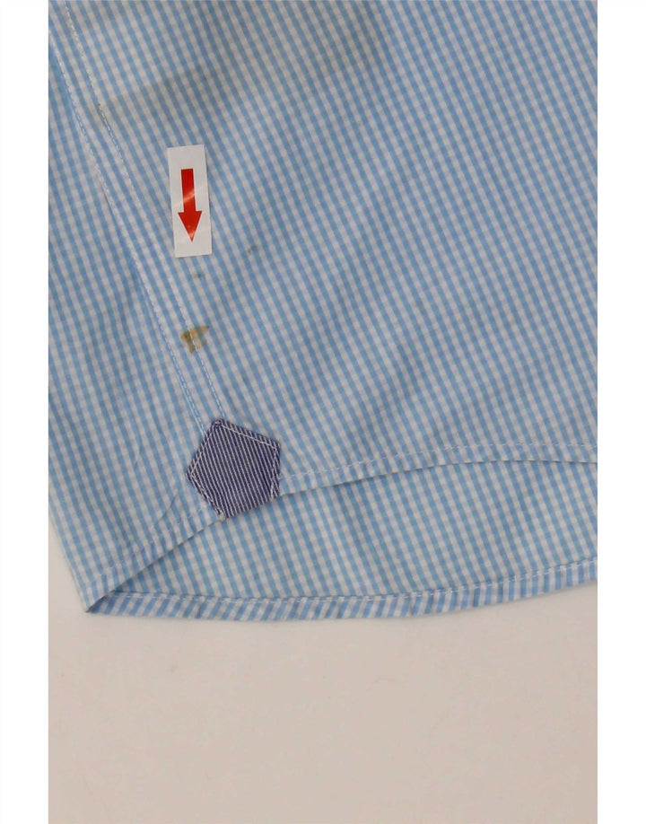 Tommy Hilfiger Herre New York Fit kortærmet skjorte Medium Blue Gingham