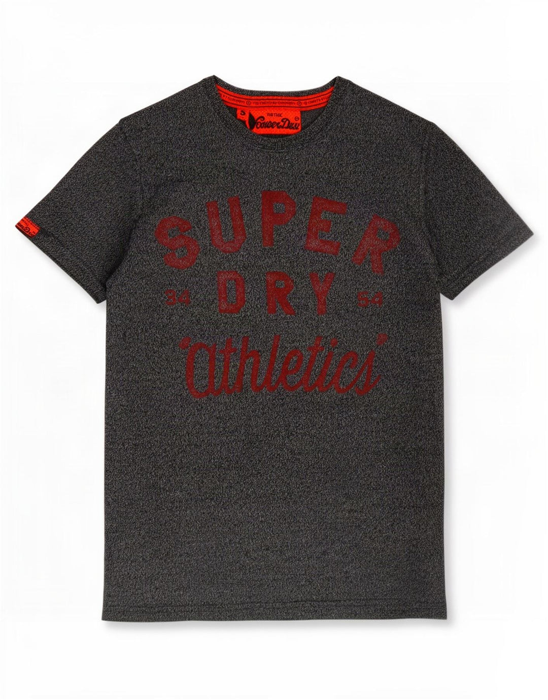 Superdry Grafisk T-shirt top til mænd, lille marineblå flækket bomuld