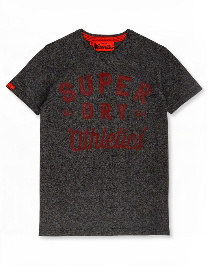 Superdry Grafisk T-shirt top til mænd, lille marineblå flækket bomuld