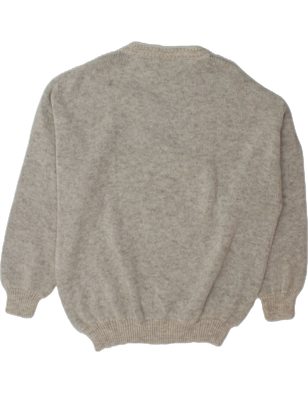 COLLECTION Mens Crew Neck Jumper Sweater IT 56 XL Grey Geometric Acrylic Vintage Collection and Second-Hand Collection from Messina Hembry 