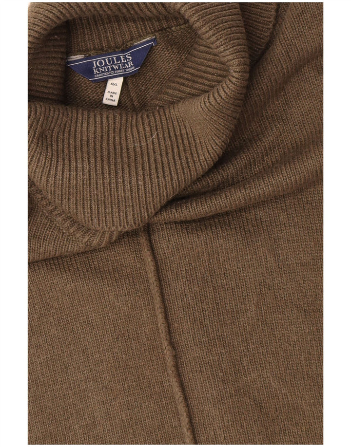 Joules Dame Oversized Roll Neck Poncho Jumper UK 14 Medium Khaki Viscose