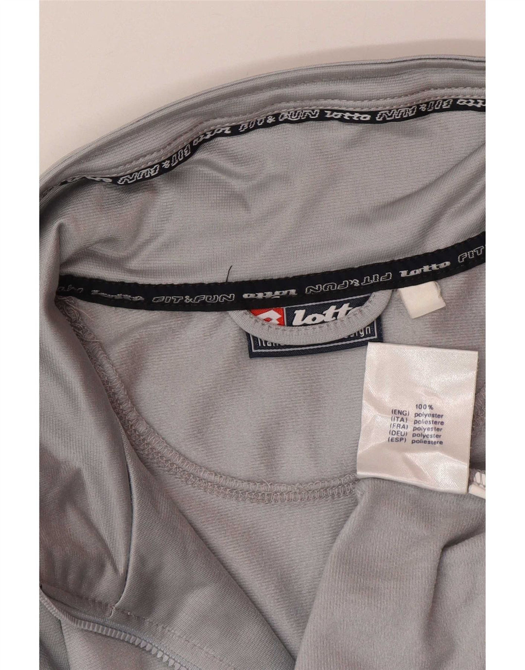 Lotto Womens Oversized træningsdragt Topjakke UK 16 Stor Grå Colourblock