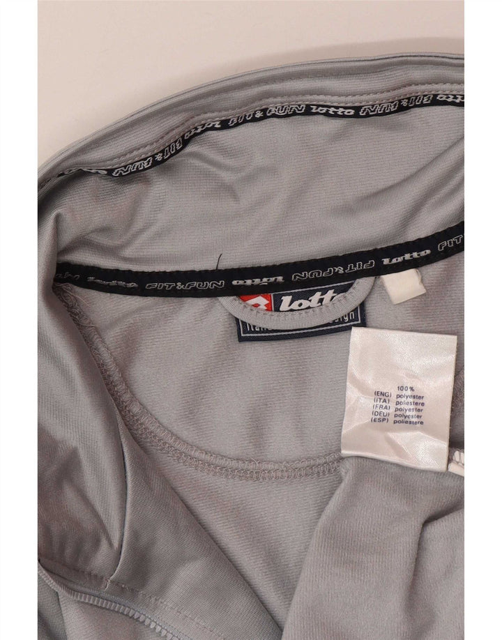 Lotto Womens Oversized træningsdragt Topjakke UK 16 Stor Grå Colourblock