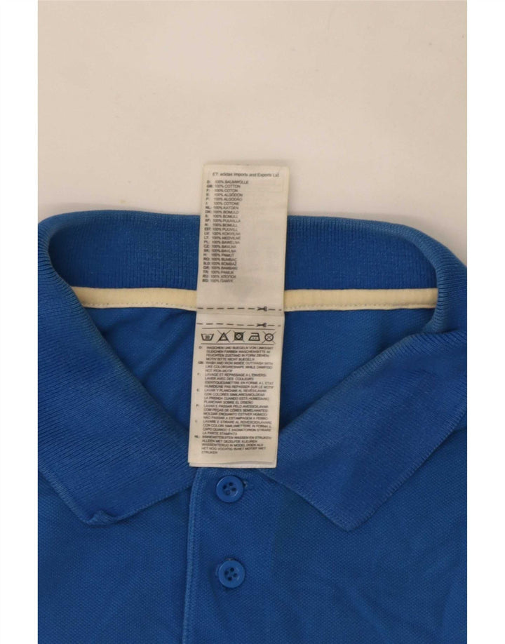 Adidas Polo Shirt til mænd 2XL Blå Bomuld