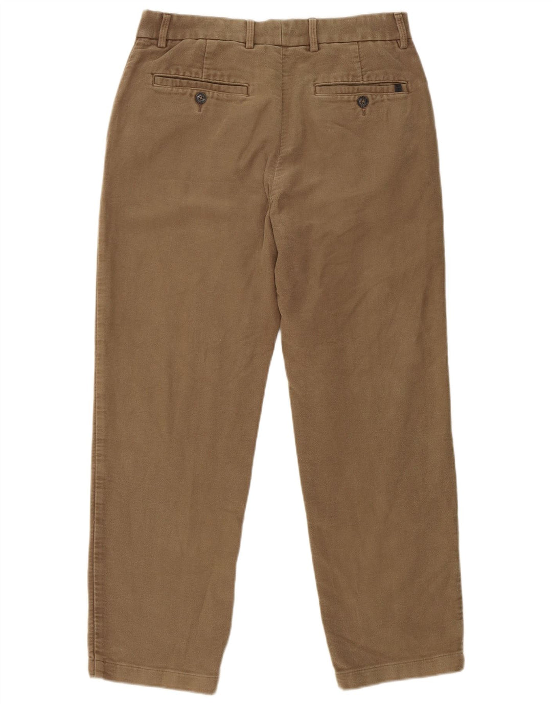 Marks & Spencer Regular Chino Bukser til kvinder W32 L29 Beige Bomuld