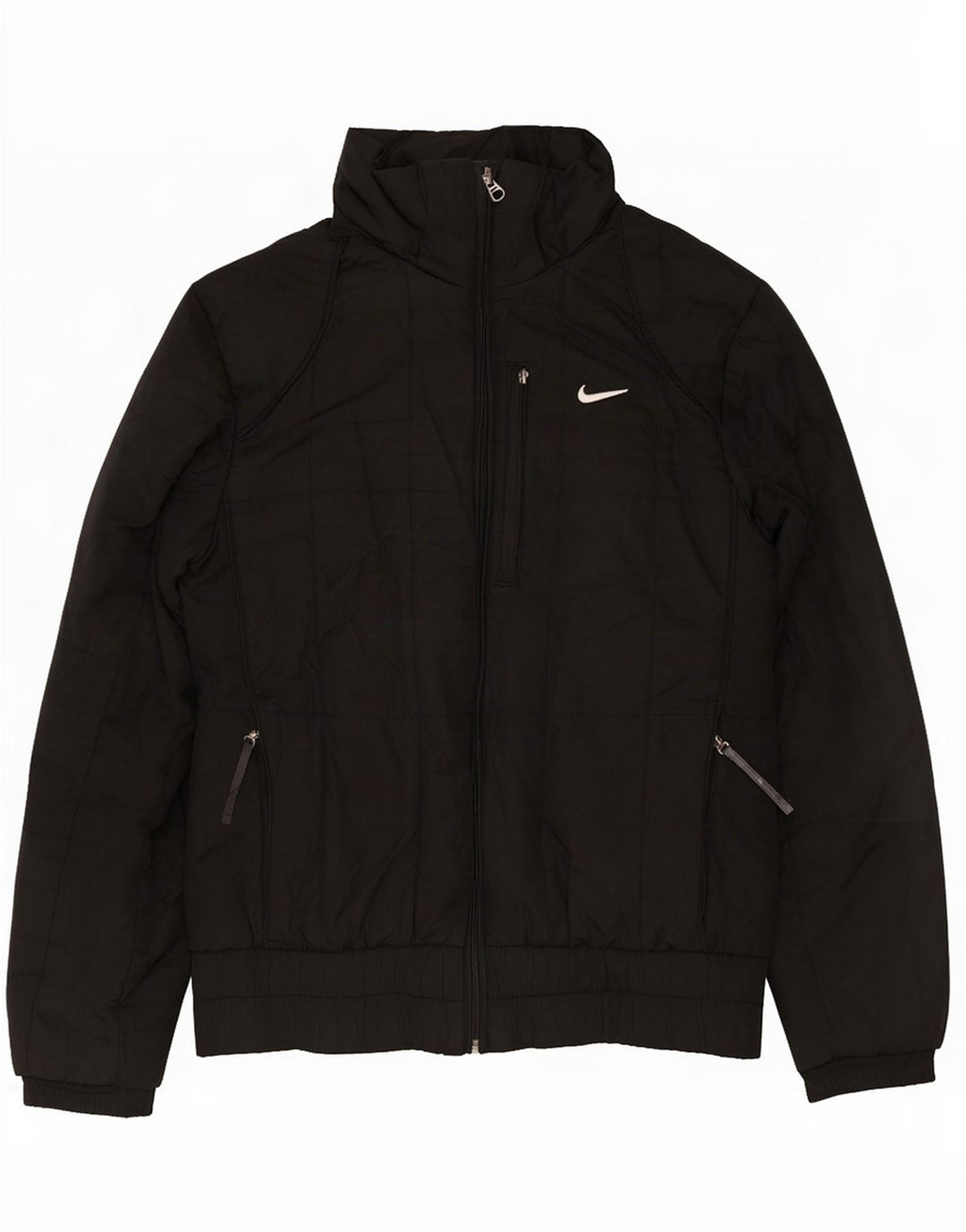 Nike polstret hættejakke til kvinder UK 10/12 Medium Sort Polyester