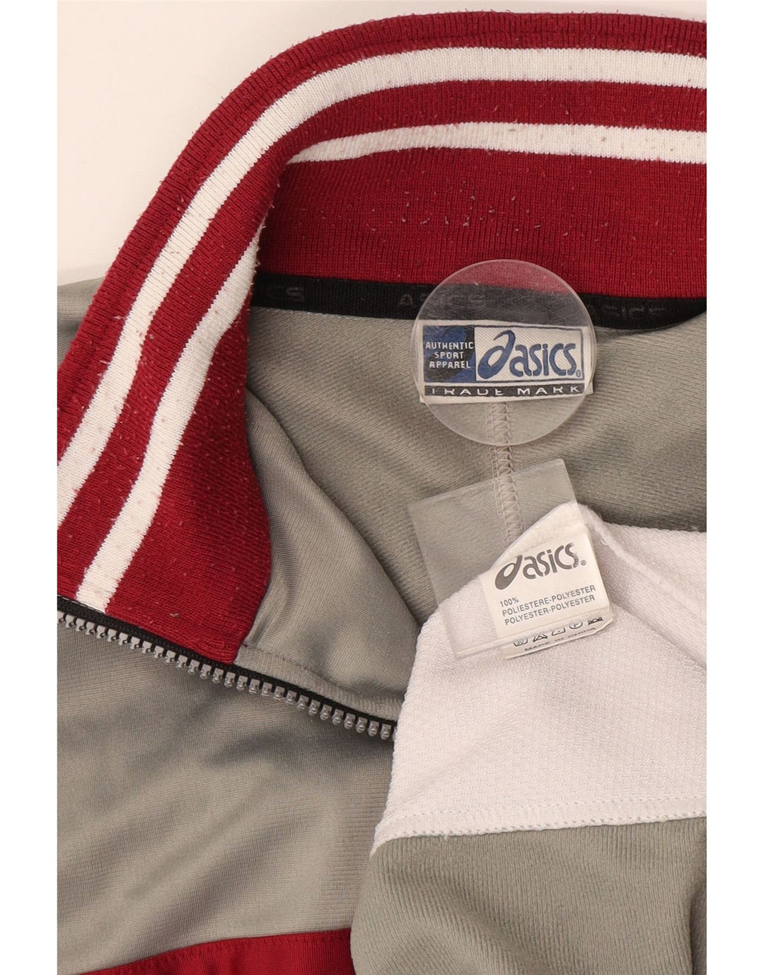 ASICS Træningsdragt til mænd Topjakke XL Grå Colourblock Polyester