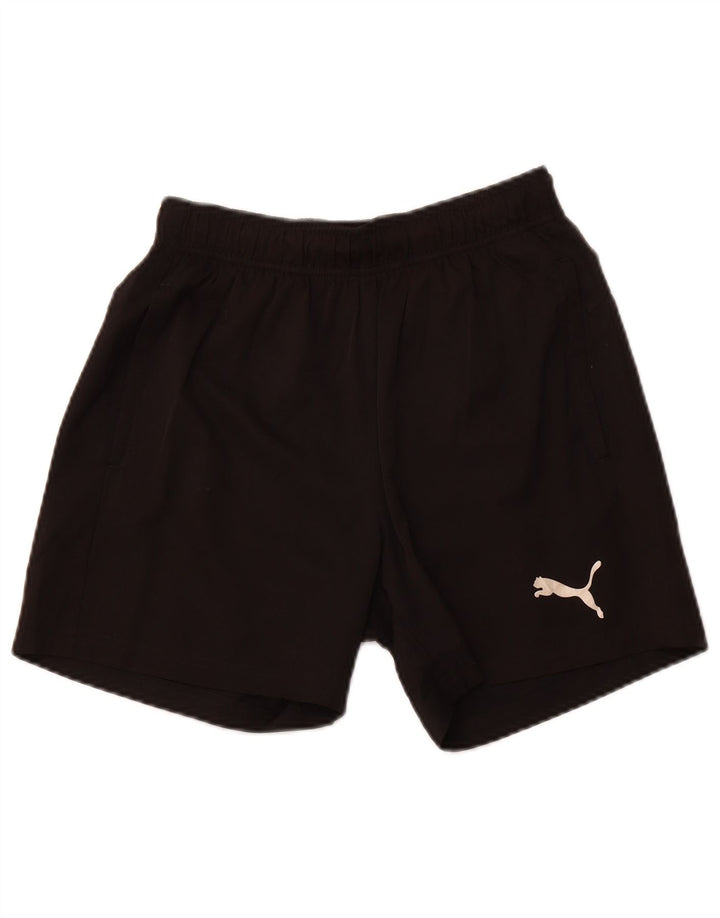 PUMA Mens Sport Shorts Small  Black Polyester