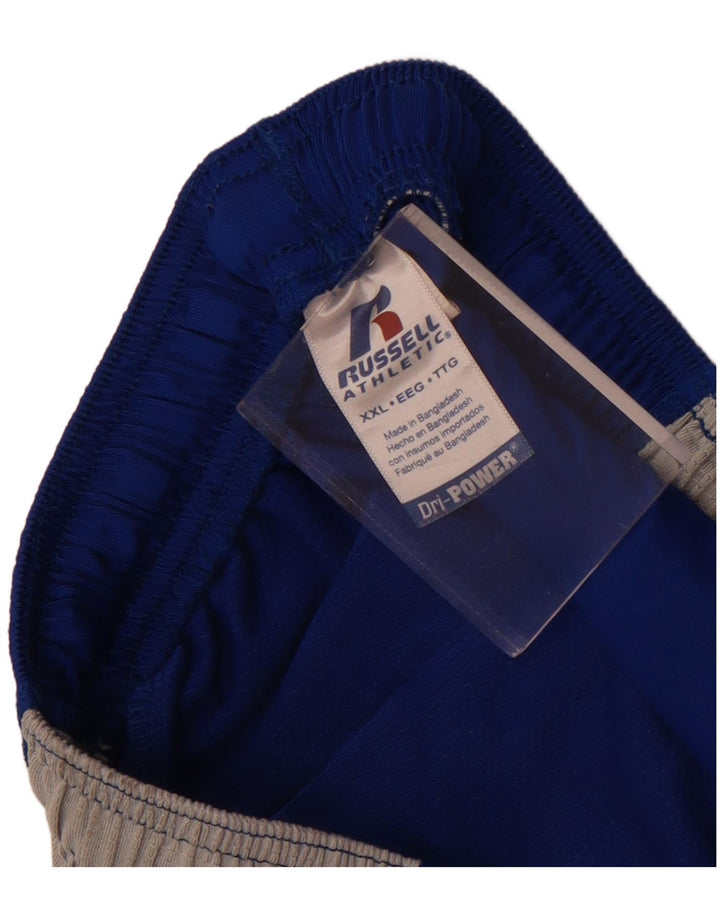 Russell Athletic Herre Sportshorts 2XL Blå Colourblock Polyester