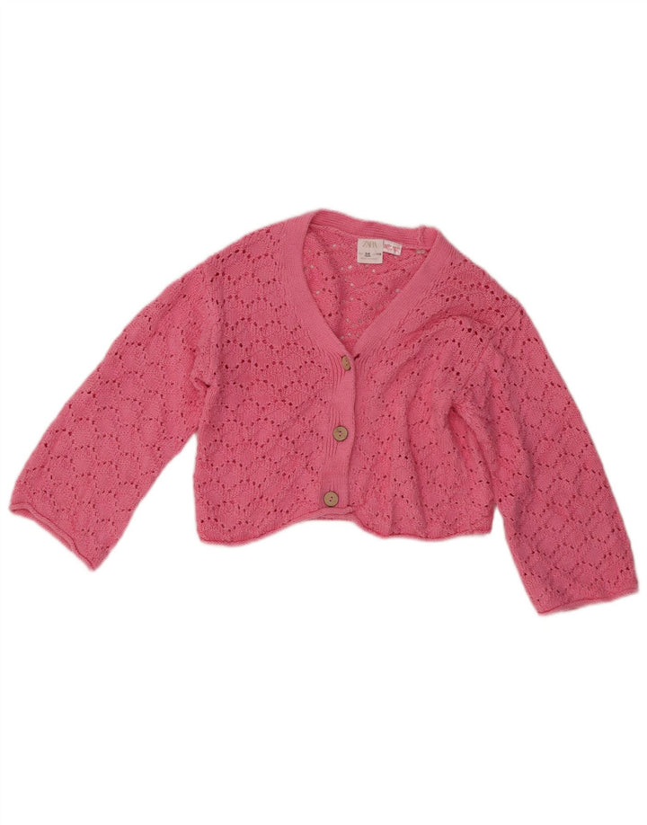 Zara Pige Cardigan Sweater 5-6 År Pink