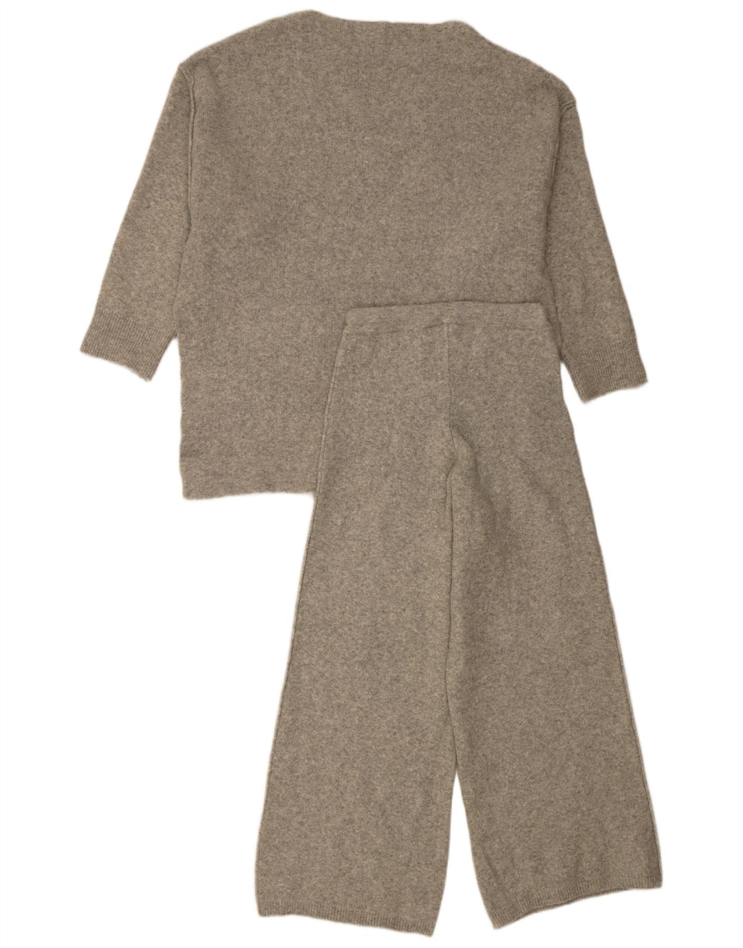 Zara Damestrik Oversized 2-delt sæt UK 10 små grå akryl