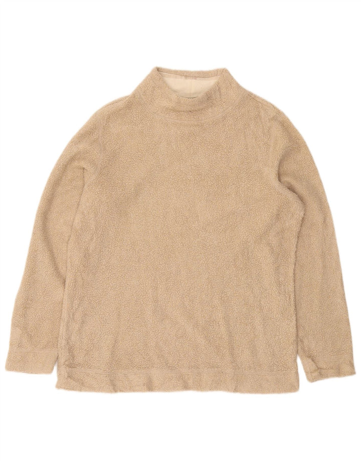 L.L.Bean Fleecetrøje til kvinder UK 14 Medium Beige Akryl