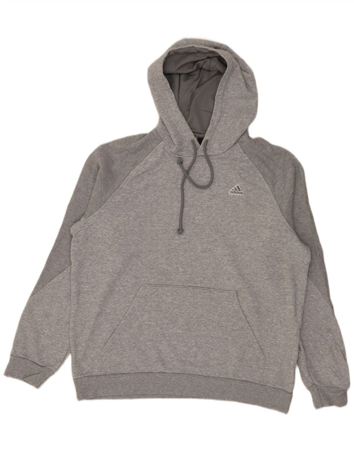 Adidas Herre hættetrøje Jumper Medium Grey Flecked Bomuld