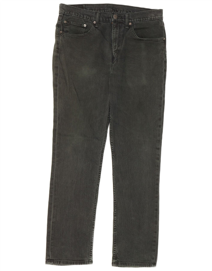 Levi's Straight Jeans til mænd W34 L32 sort bomuld