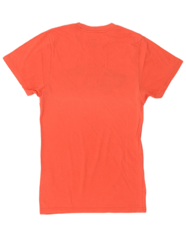Vans Herre Custom Fit grafisk T-shirt Top XS Orange Bomuld