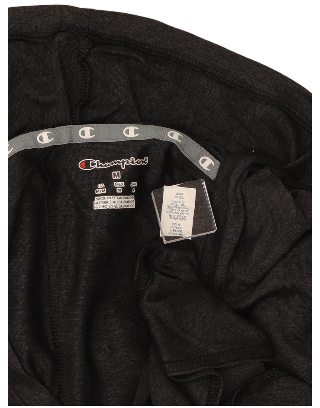 Champion Dame Hooded Grafisk Top Langærmet UK 12 Medium Grey