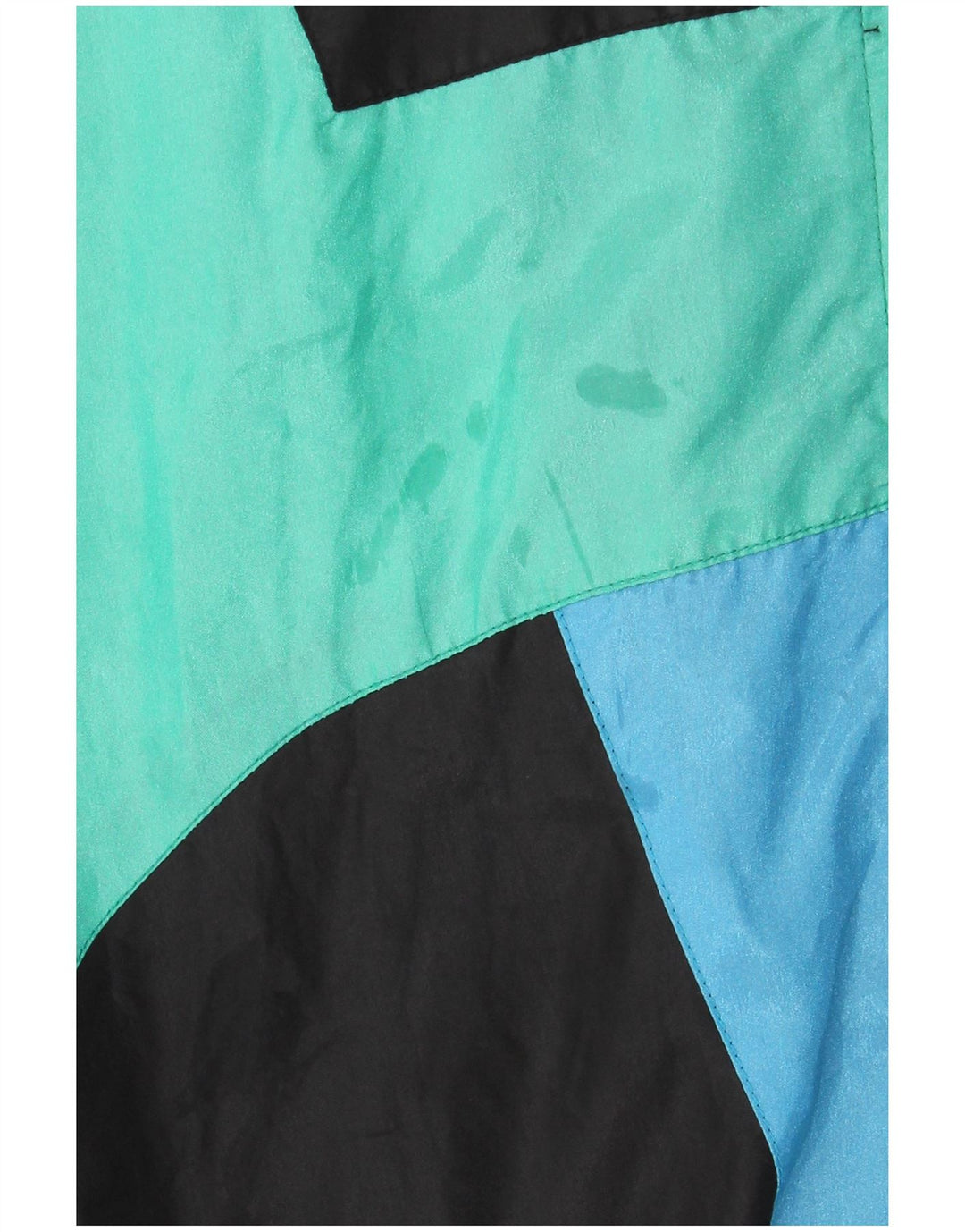 Vintage træningsdragt til mænd Topjakke Stor flerfarvet Colourblock Polyester