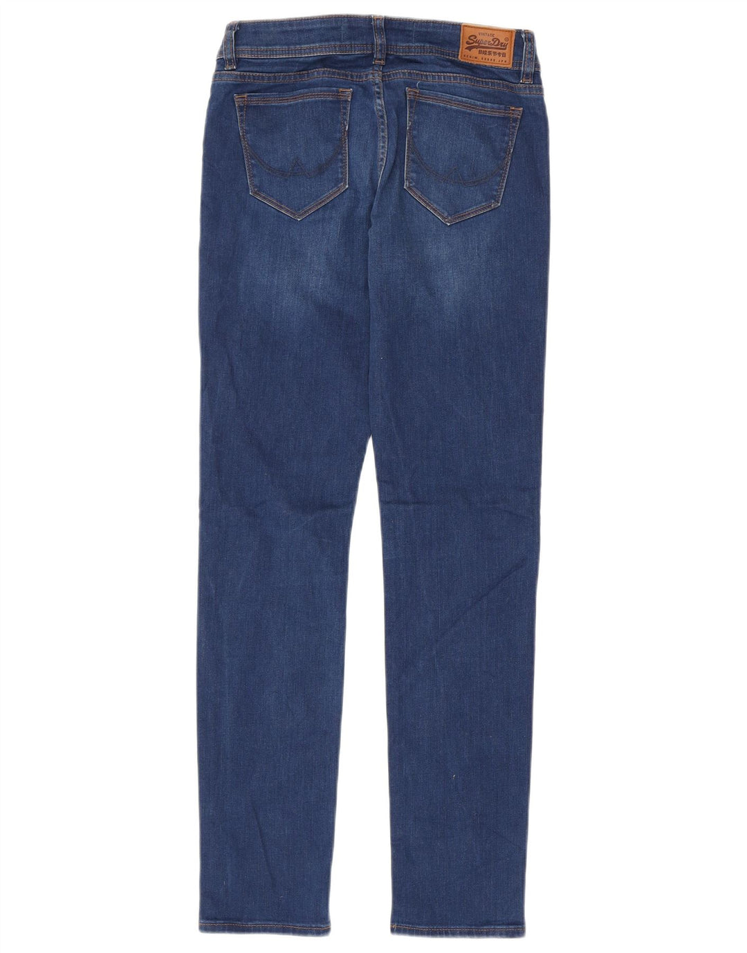 Superdry Dame Imogen Slim Jeans W26 L32 Blå Bomuld