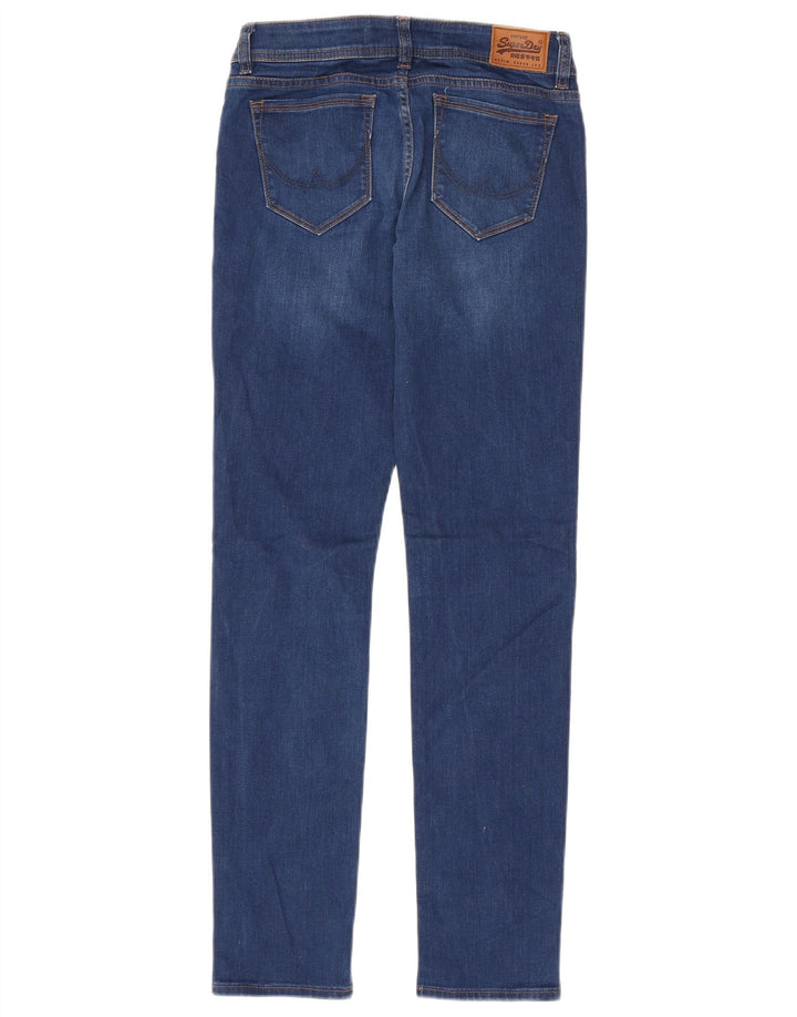 Superdry Dame Imogen Slim Jeans W26 L32 Blå Bomuld