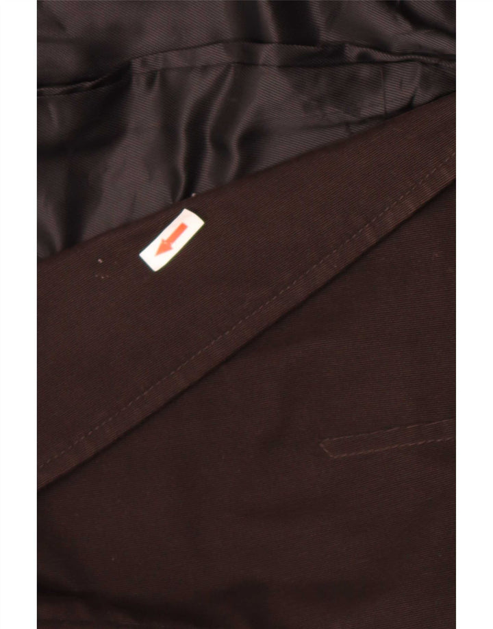 Zara Herre Military 2-knaps blazerjakke EU 54 XL Brun bomuld