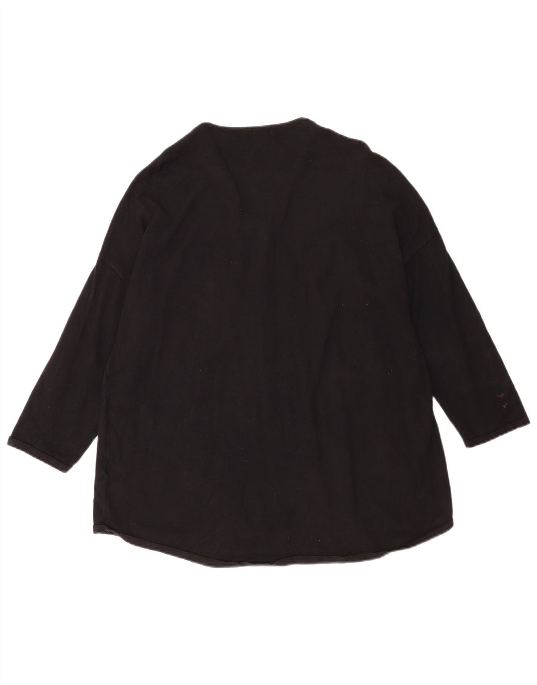 Marks & Spencer Dame Longline Zip Neck Jumper Sweater UK 10 Small Navy Bl