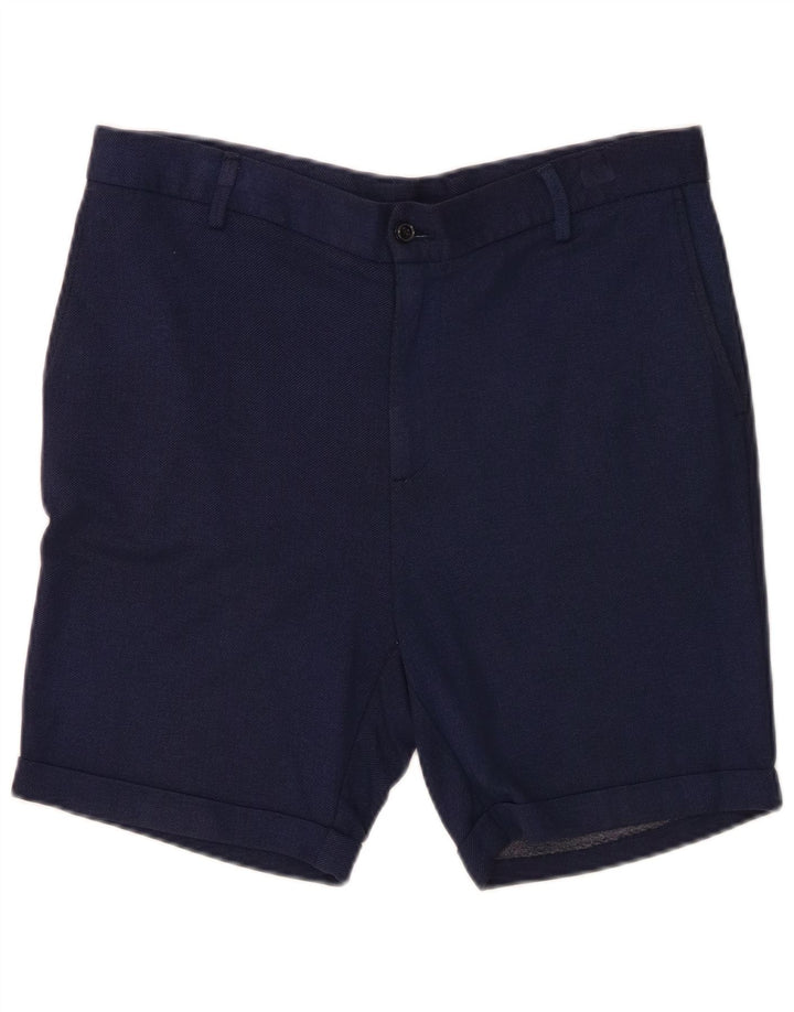Zara Herre Chino Shorts EU 40 Medium W31 Navy Blue