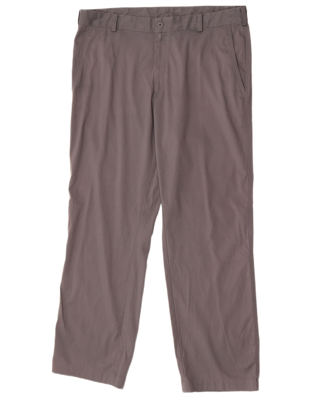 Nike Herre Dri Fit Lige Chino-bukser W36 L30 Grå polyester