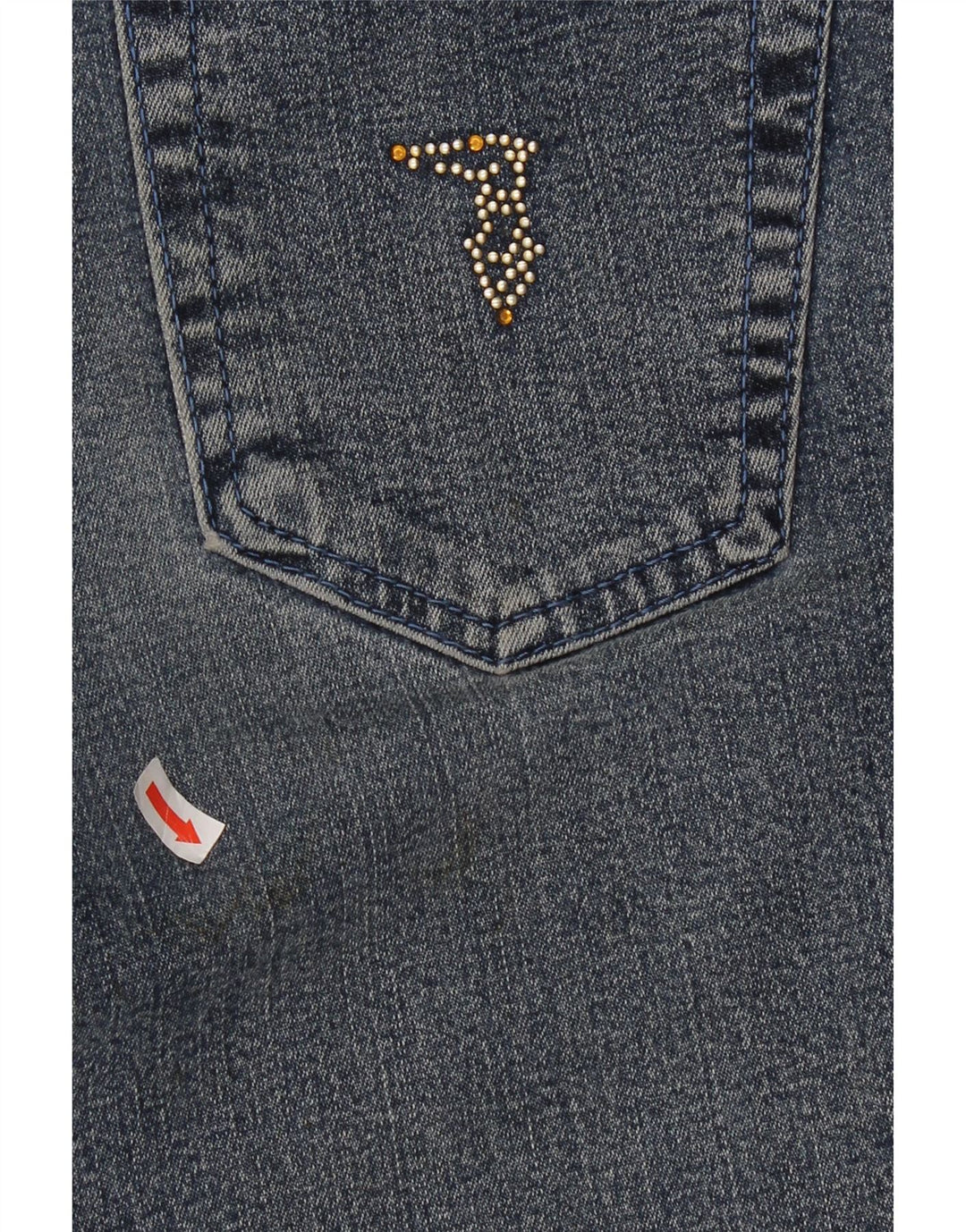 Trussardi lige jeans til kvinder W29 L30 blå bomuld