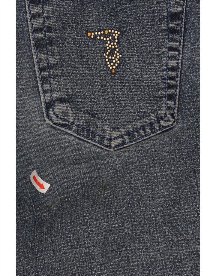 Trussardi lige jeans til kvinder W29 L30 blå bomuld