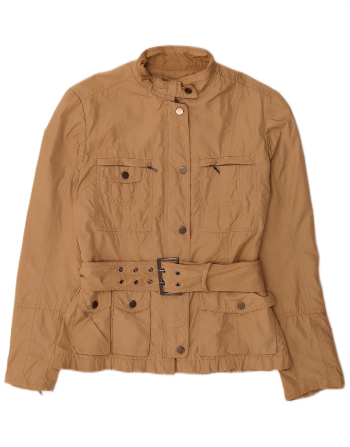 Zara Womens Utility Jacket UK 12 Medium Beige