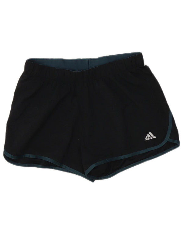 Adidas sportsshorts til kvinder UK 10 Small Black Polyester