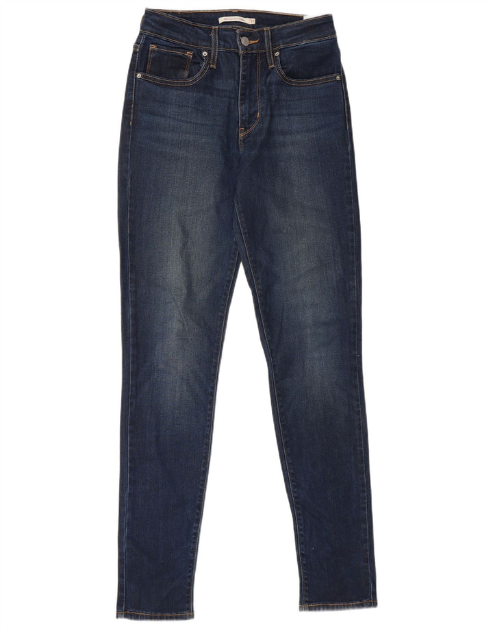 Levi's Dame 712 Skinny Jeans W27 L30 Blå Lyocell