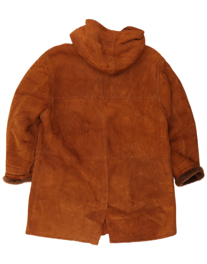 Conbipel Herre Shearling Overfrakke IT 52 Stor Brun