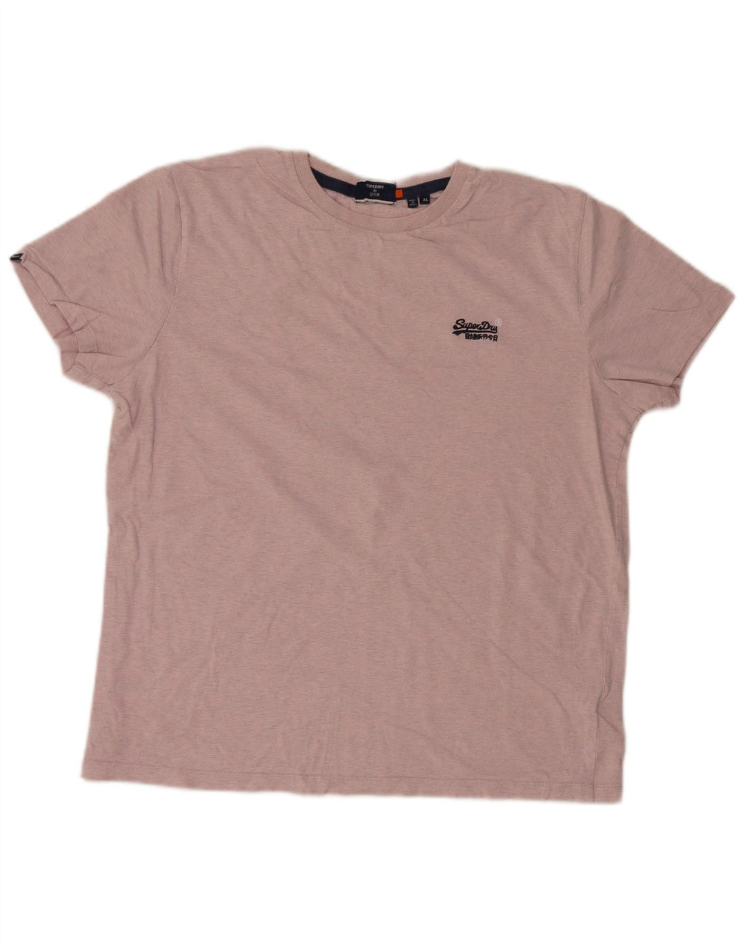 Superdry T-shirt top til mænd XL Pink bomuld