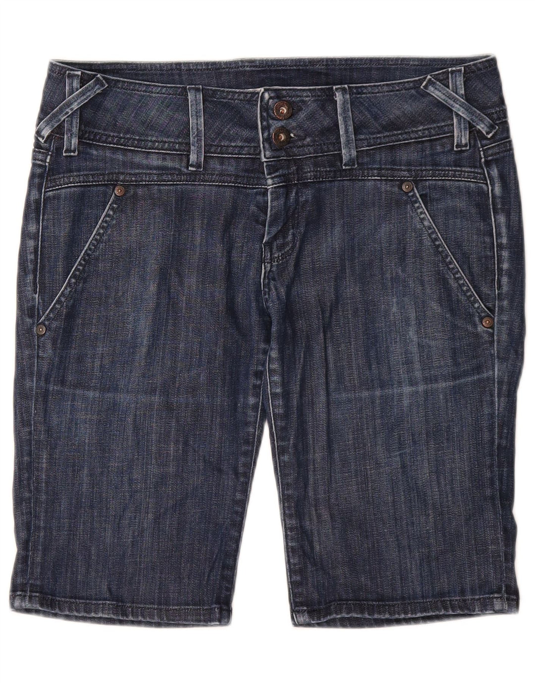 PEPE Jeans Dame Denim Shorts W31 Medium Navy Blue Bomuld