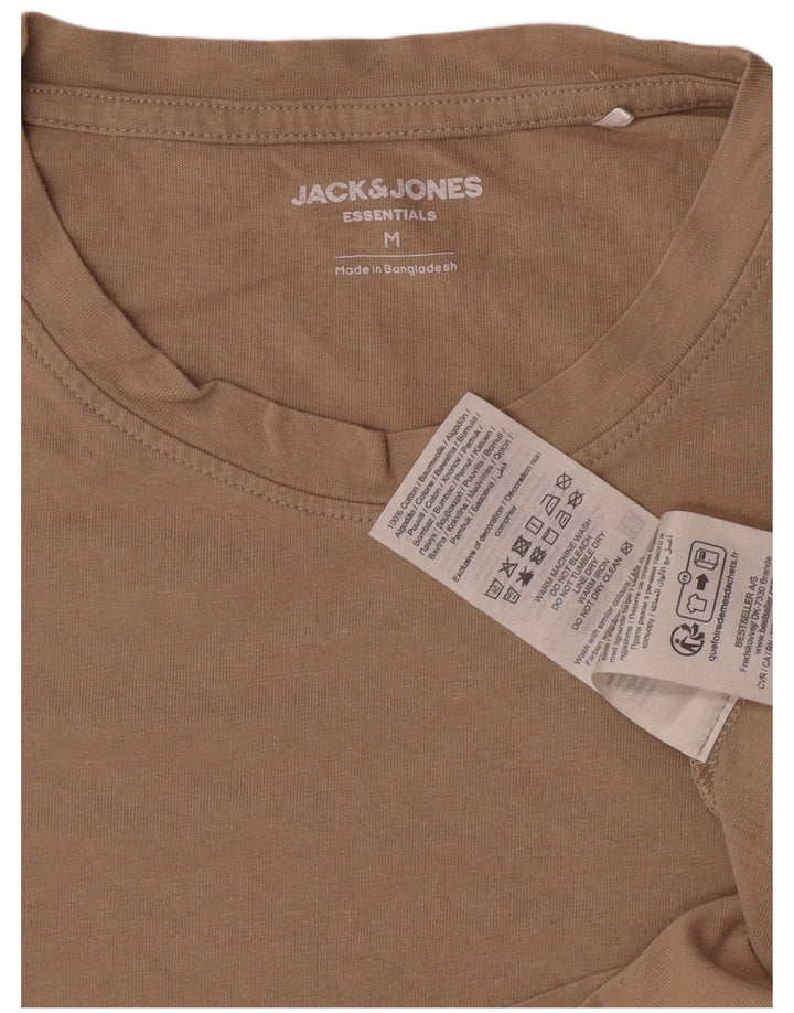 Jack & Jones herre T-shirt top medium brun bomuld