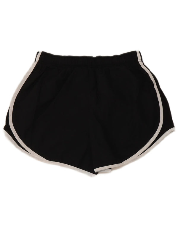 Nike Dame Dri Fit Sports Shorts Små sorte Colourblock Polyester