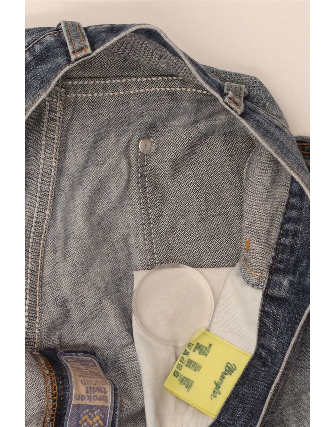Wrangler Straight Jeans til mænd W36 L30 blå bomuld